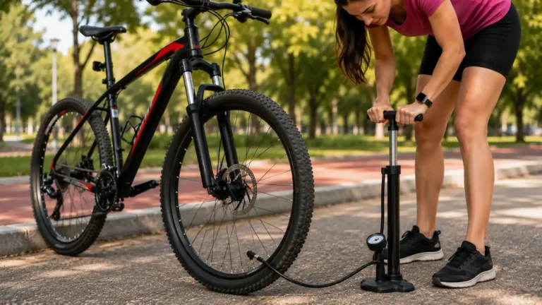 como calibrar o pneu da bicicleta